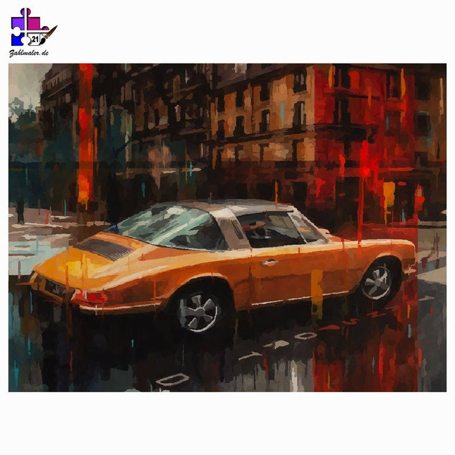 Porsche 911 Targa | Malen nach Zahlen-Zahlmaler.de