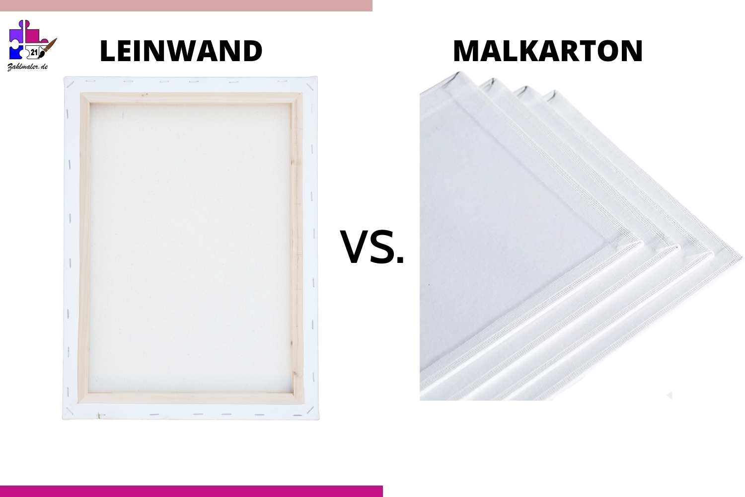 Malen nach Zahlen Malkarton, oder Leinwand? Vor - und  Nachteile