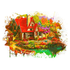 Malen nach Zahlen Schlösser und Gebäude Vorlagen - Zahlmaler