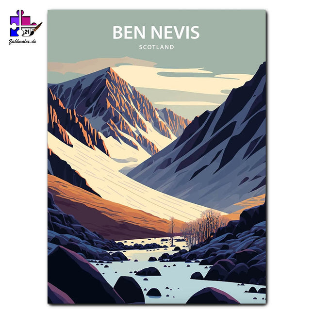 Poster Ben Nevis | Malen nach Zahlen