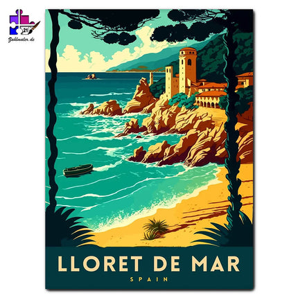 Poster Lloret De Mar | Malen nach Zahlen