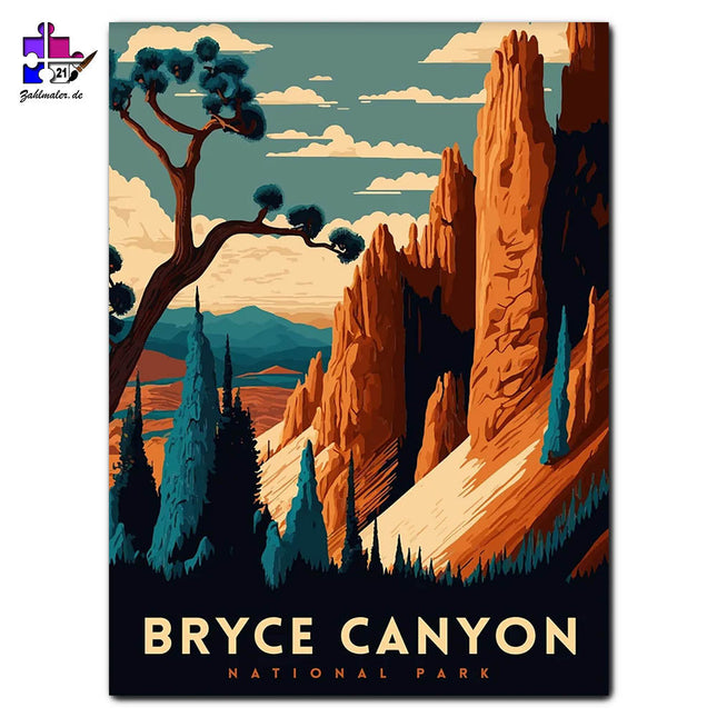 Bryce Canyon Nationalpark | Malen nach Zahlen