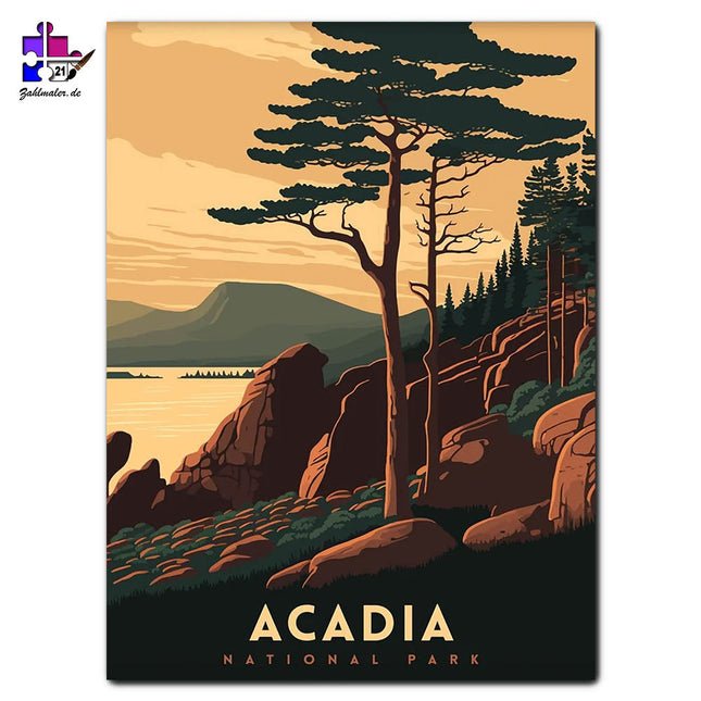 Acadia Nationalpark | Malen nach Zahlen