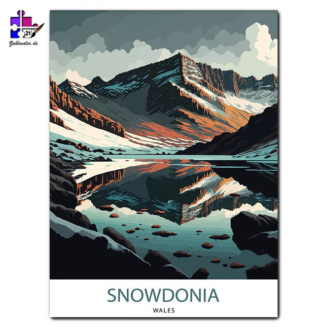 Der Adlerhorst Nationalpark | Malen nach Zahlen