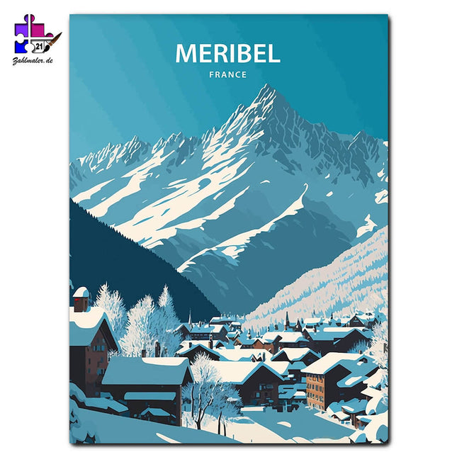 Meribel Skigebiet | Malen nach Zahlen