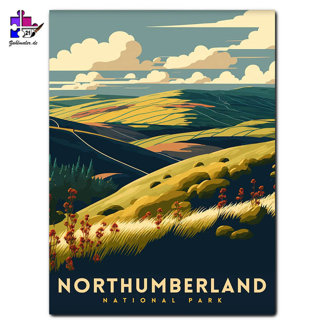Northumberland Nationalpark | Malen nach Zahlen