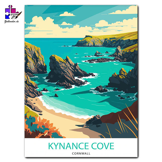 Die Bucht von Kynance | Malen nach Zahlen