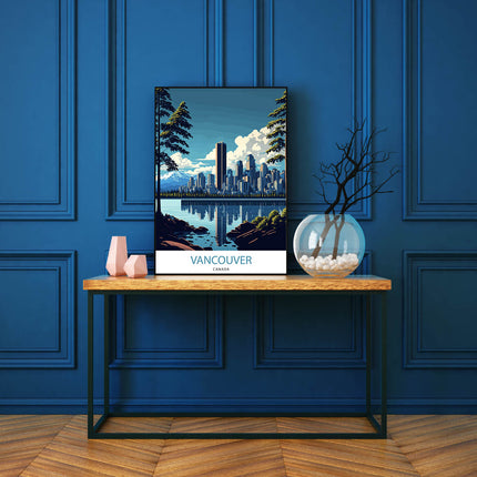 Ausblick auf die Skyline von Vancouver | Malen nach Zahlen