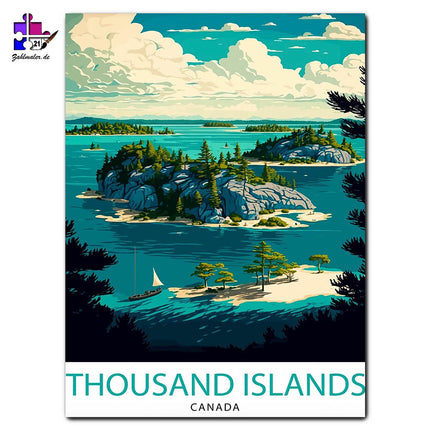 Die tausend Inseln | Malen nach Zahlen