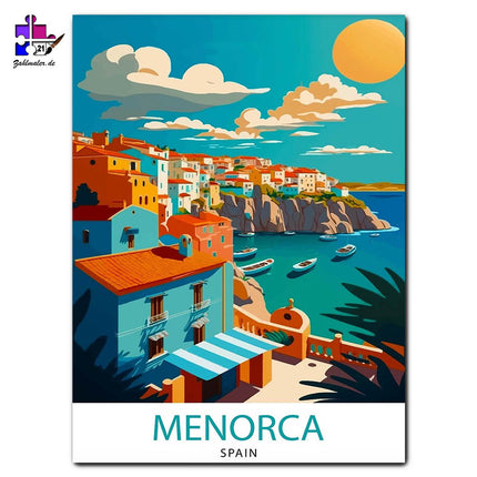 Sonnenaufgan in Menorca | Malen nach Zahlen