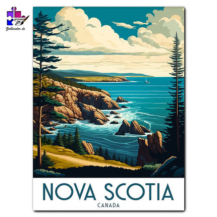 Nova Scotia Kanada | Malen nach Zahlen