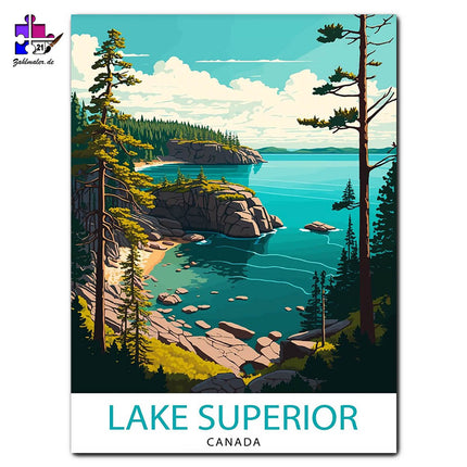 Lake Superior Kanada | Malen nach Zahlen