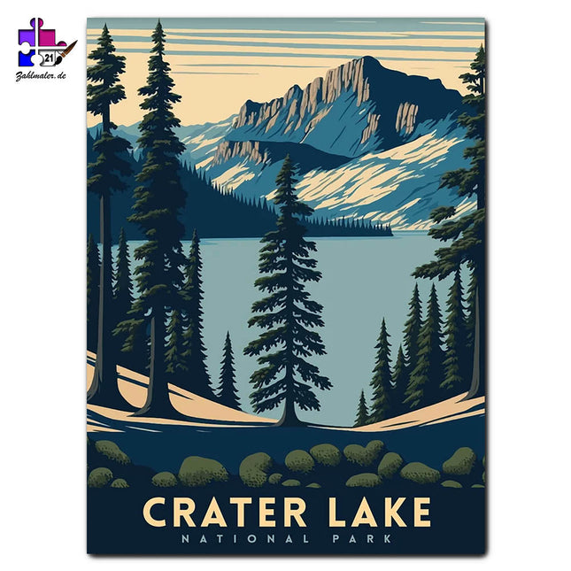 Crater Lake Nationalpark | Malen nach Zahlen