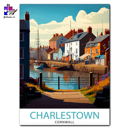 Der Hafen von Charlestown | Malen nach Zahlen
