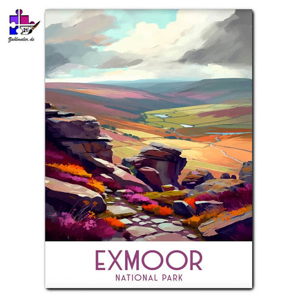 Exmoor Nationalpark Rot | Malen nach Zahlen