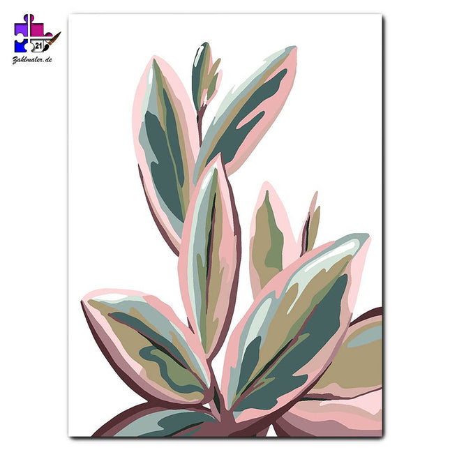 Pastellblätter | Malen nach Zahlen