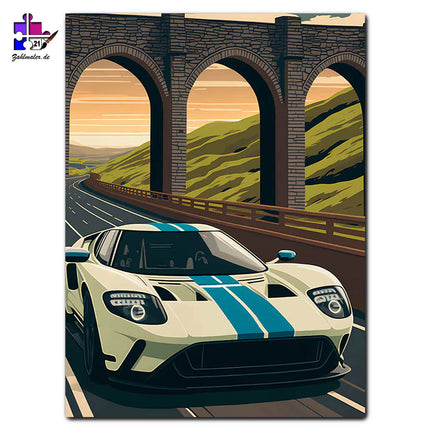 Ford GT in Irland | Malen nach Zahlen