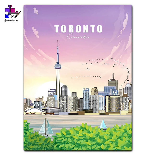 Toronto im Frühling | Malen nach Zahlen