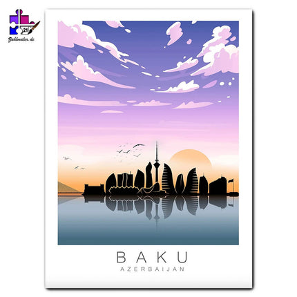 Die Stadt von Baku | Malen nach Zahlen