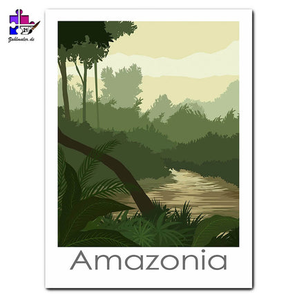 Im Amazonas | Malen nach Zahlen