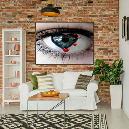 Auge in Herz Form | Malen nach Zahlen-Zahlmaler.de