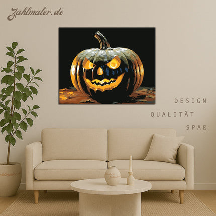 Gruselige Lichter für Halloween | Malen nach Zahlen-Zahlmaler.de