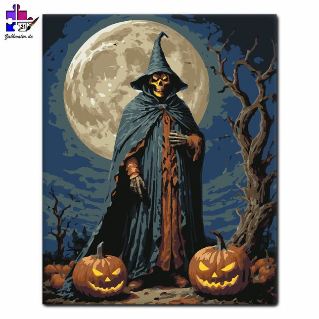 Mitternachtswache des Sensenmannes | Malen nach Zahlen-Zahlmaler.de