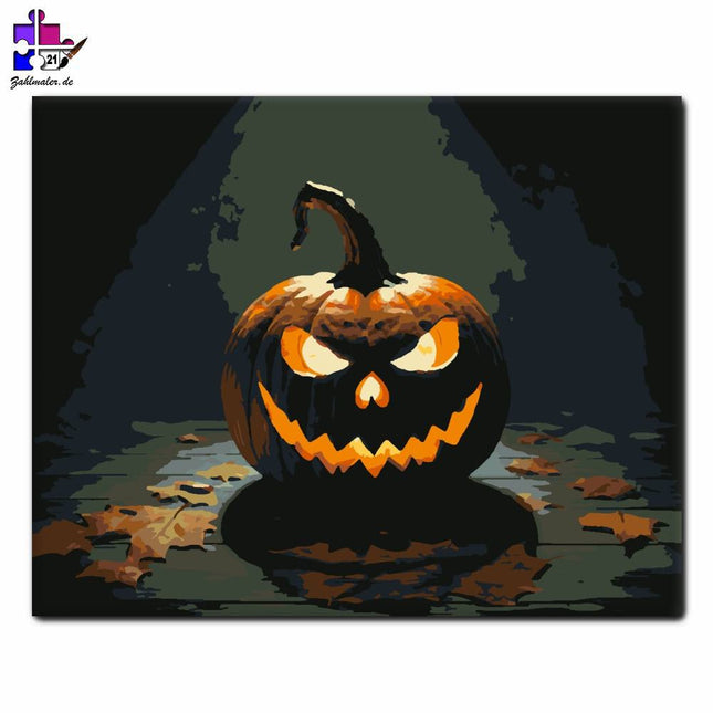 Verrauchte Halloween-Nacht | Malen nach Zahlen-Zahlmaler.de