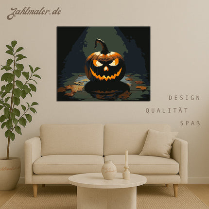 Verrauchte Halloween-Nacht | Malen nach Zahlen-Zahlmaler.de