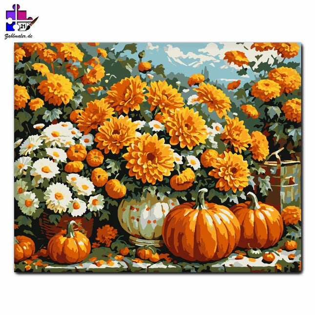 Herbstlicher Reichtum | Malen nach Zahlen-Zahlmaler.de