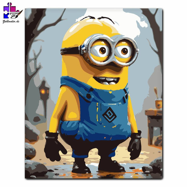 Herbst-Entlein Minion | Malen nach Zahlen-Zahlmaler.de