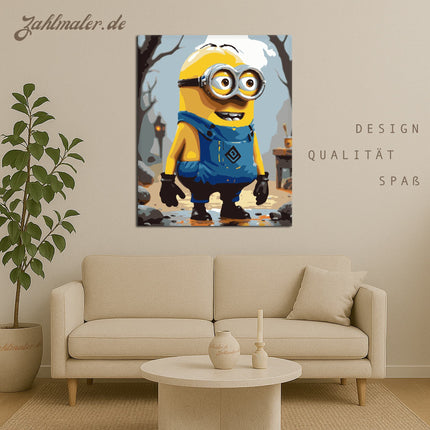 Herbst-Entlein Minion | Malen nach Zahlen-Zahlmaler.de