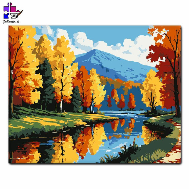 Herbstsinfonie | Malen nach Zahlen-Zahlmaler.de