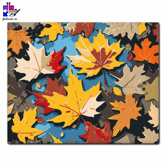 Herbstlaub-Konzert | Malen nach Zahlen-Zahlmaler.de