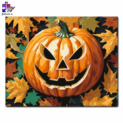 Herbstkürbis | Malen nach Zahlen-Zahlmaler.de