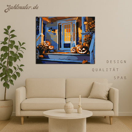 Halloween Veranda | Malen nach Zahlen-Zahlmaler.de