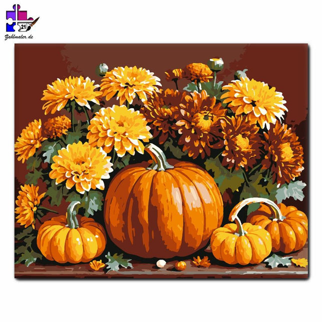 Herbst Pompa | Malen nach Zahlen-Zahlmaler.de