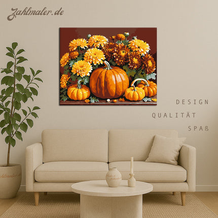 Herbst Pompa | Malen nach Zahlen-Zahlmaler.de