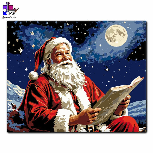 Mondschein-Wintergeschichten | Malen nach Zahlen-Zahlmaler.de