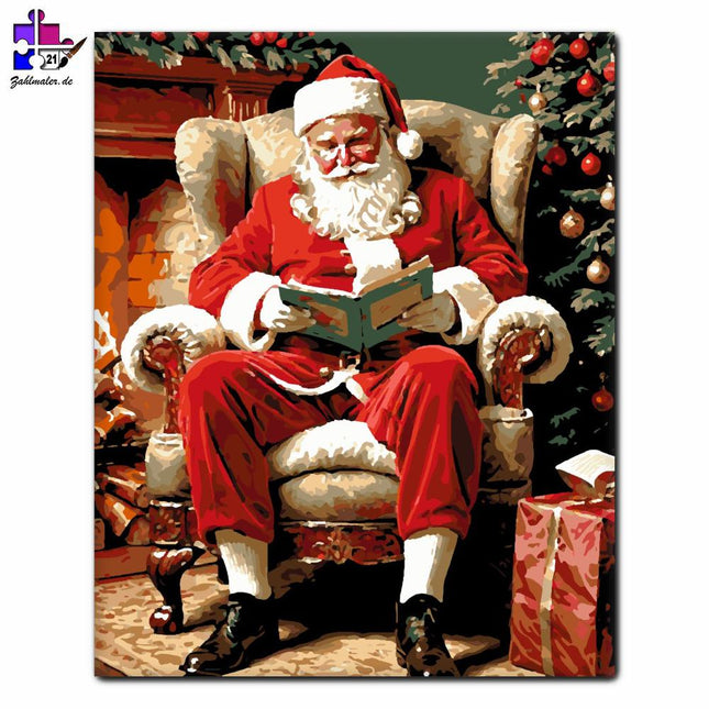 Intime Weihnachtslesung | Malen nach Zahlen-Zahlmaler.de