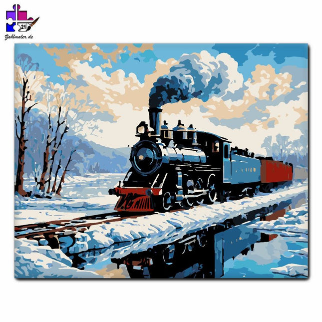 Winterdampferfahrt | Malen nach Zahlen-Zahlmaler.de