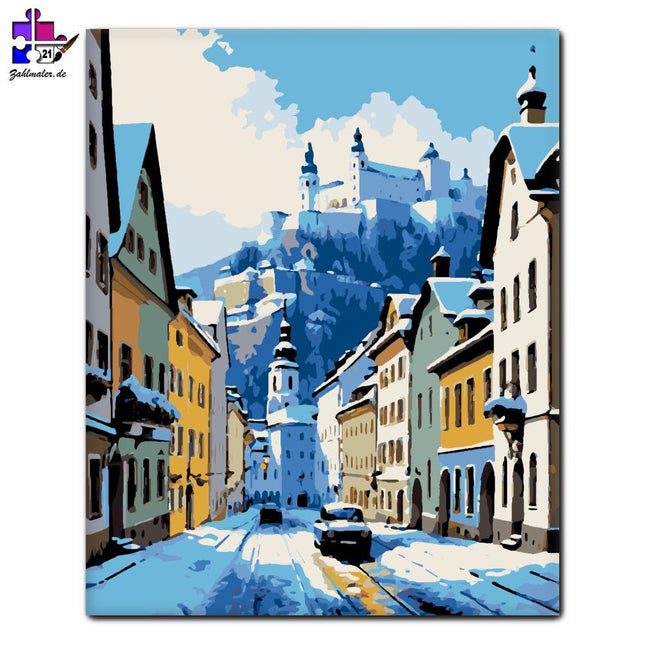 Winter Urban Harmony | Malen nach Zahlen-Zahlmaler.de