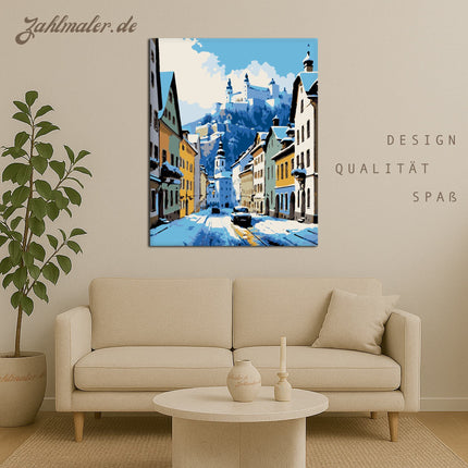 Winter Urban Harmony | Malen nach Zahlen-Zahlmaler.de