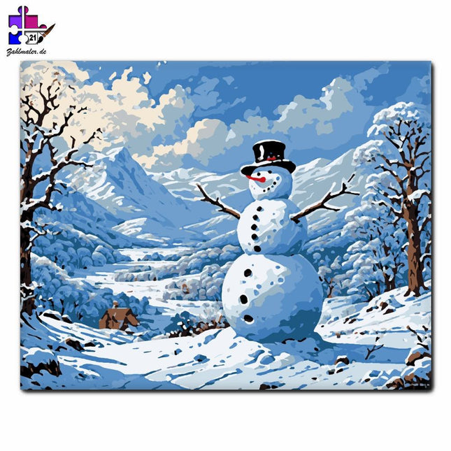 Winter Jubel | Malen nach Zahlen-Zahlmaler.de