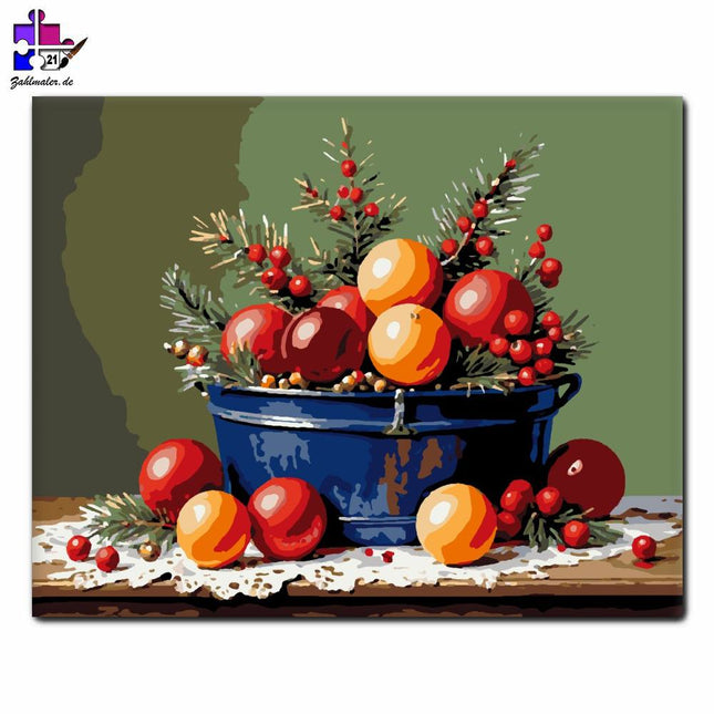 Festlicher Obstgarten | Malen nach Zahlen-Zahlmaler.de