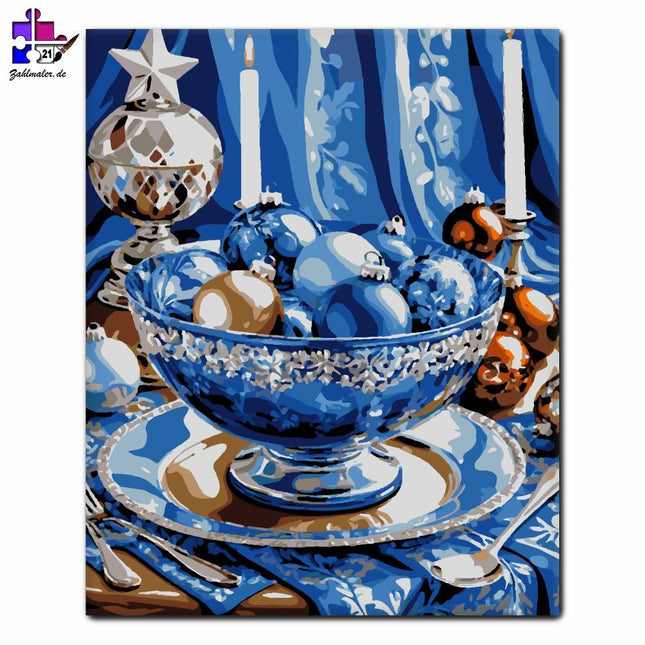 Elegantes Festtagsglitzern | Malen nach Zahlen-Zahlmaler.de