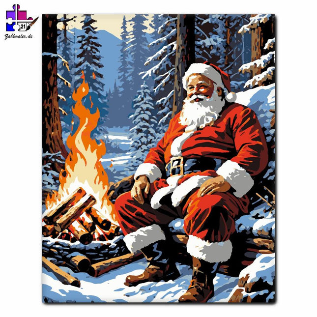 Harmonie der Winterruhe | Malen nach Zahlen-Zahlmaler.de