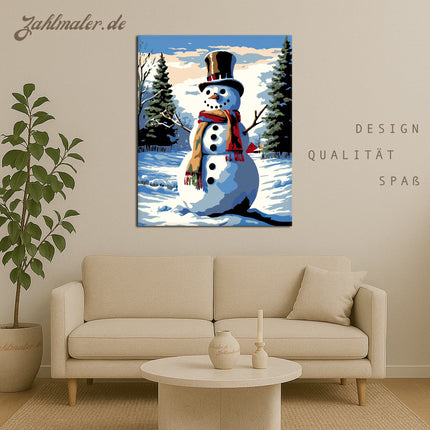 Winter Jubel | Malen nach Zahlen-Zahlmaler.de