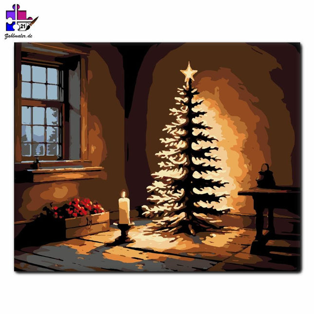 Ein gemütlicher Winterurlaub | Malen nach Zahlen-Zahlmaler.de