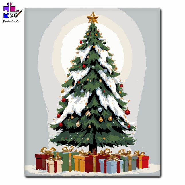 Eine majestätische Weihnachtsfeier | Malen nach Zahlen-Zahlmaler.de